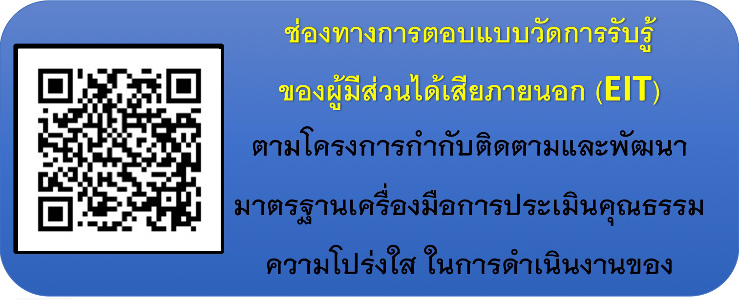 ช่องทางการตอบแบบวัดการรับรู้ของผู้มีส่วนร่วมได้เสียภายนอก (EIT)